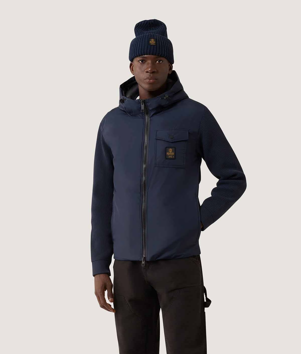 JACKETS HYBRID HOOD HUNTER DARK BLUE | RefrigiWear