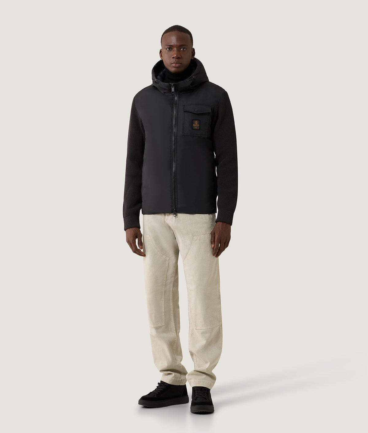 JACKETS HYBRID HOOD HUNTER BLACK | RefrigiWear