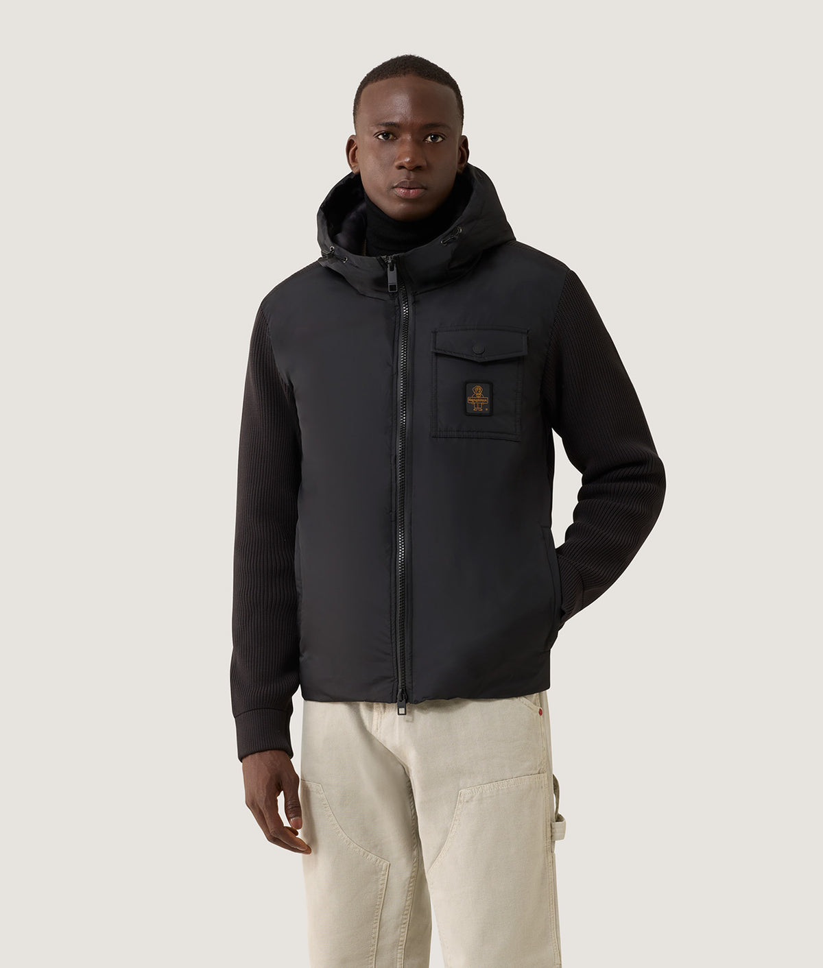JACKETS HYBRID HOOD HUNTER BLACK | RefrigiWear