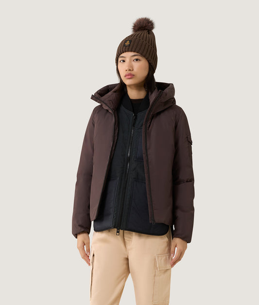 SHORT NEBLA JACKET BLACK COFFEE | RefrigiWear