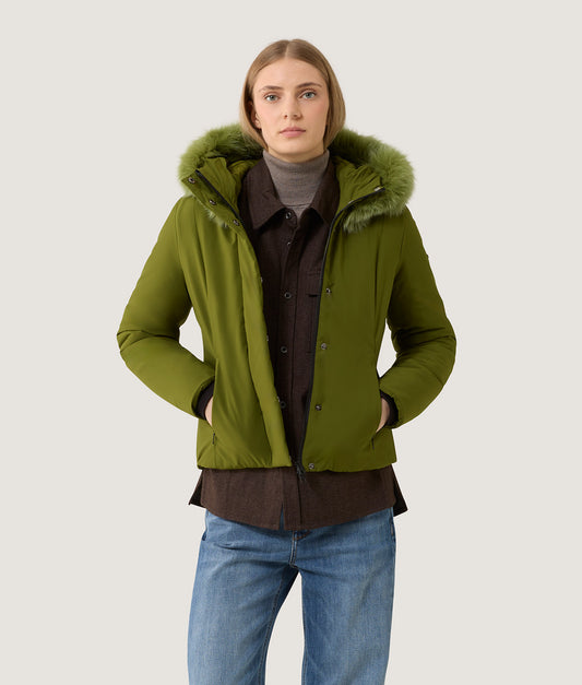 SHORT LADY TECH FUR JACKET PESTO/ CYPRESS | RefrigiWear