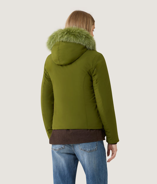 SHORT LADY TECH FUR JACKET