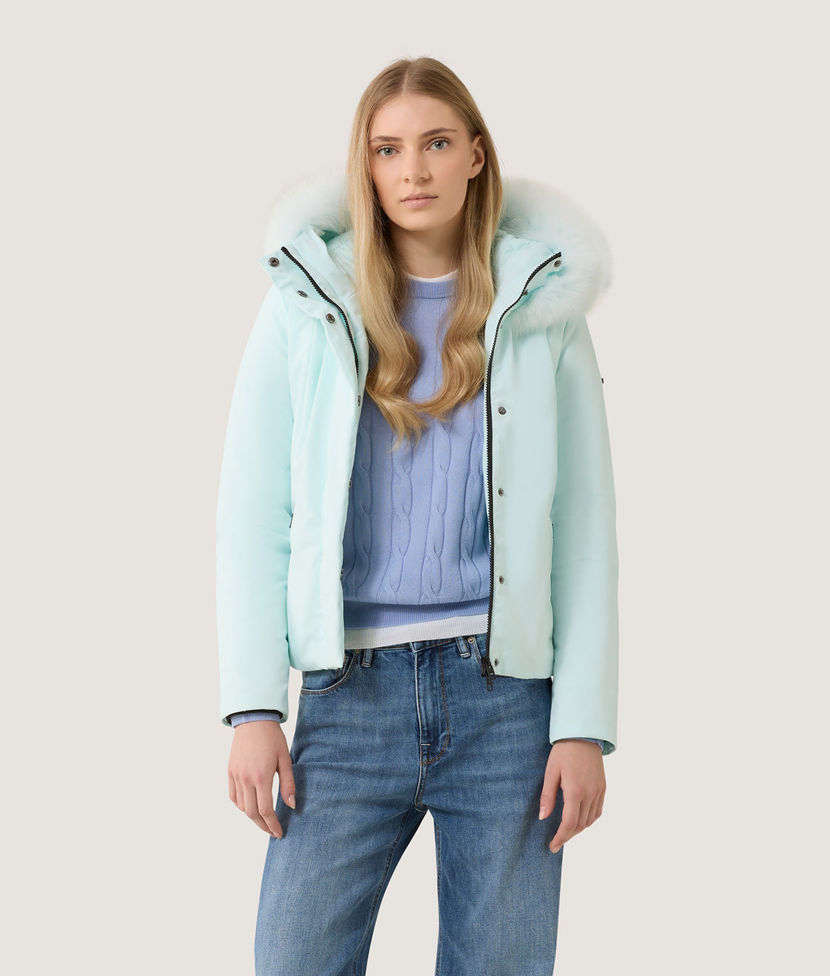 SHORT LADY TECH FUR JACKET