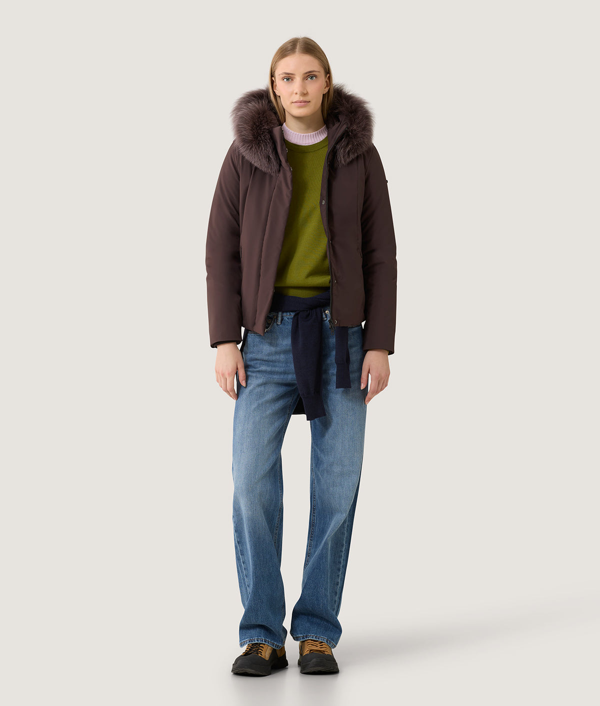 SHORT LADY TECH FUR JACKET