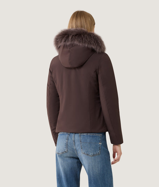 SHORT LADY TECH FUR JACKET
