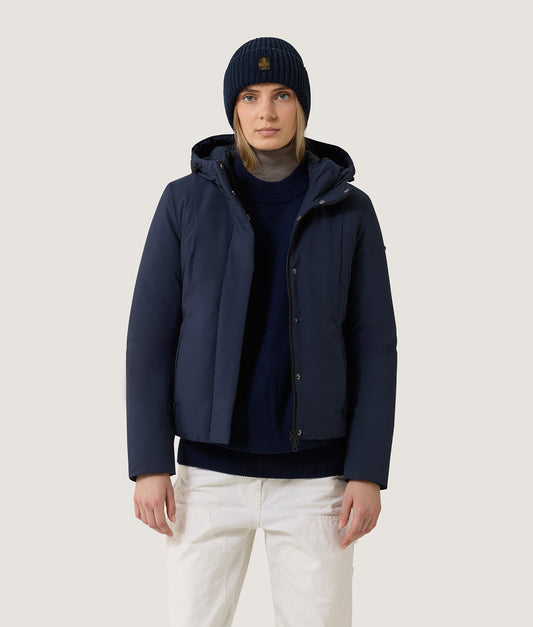 SHORT LADY TECH JACKET DARK BLUE | RefrigiWear