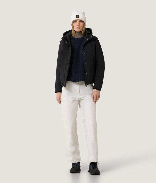SHORT LADY TECH JACKET BLACK | RefrigiWear