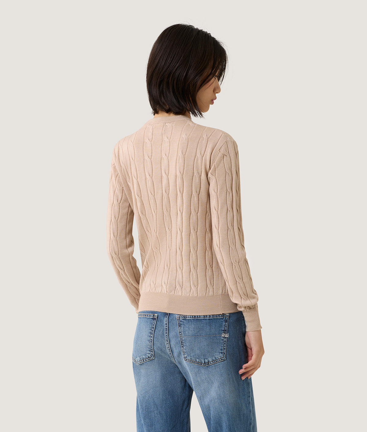 KNITWEAR WINTER BRAIDS NALA KNITWEAR PLAZA TAUPE | RefrigiWear