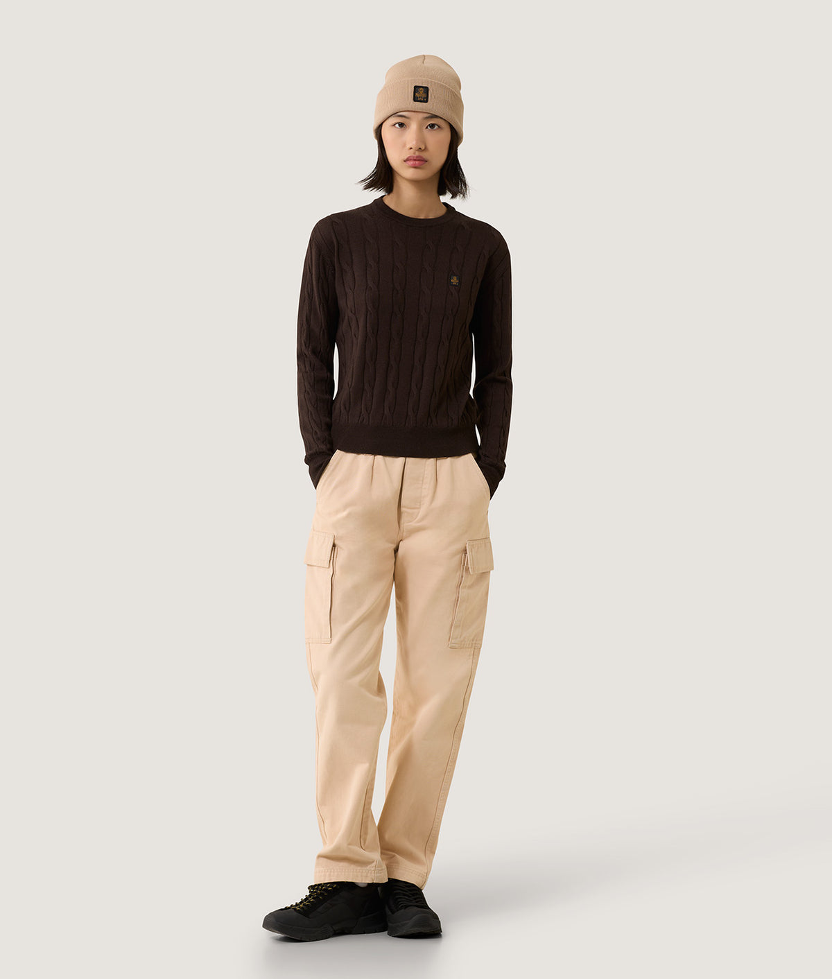 WINTER BRAIDS NALA KNITWEAR COFFEE | RefrigiWear