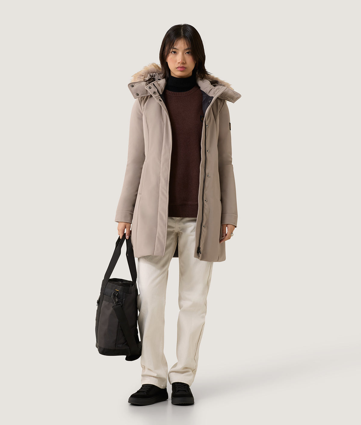 JACKETS EVA ECO FUR JACKET MASTICE | RefrigiWear