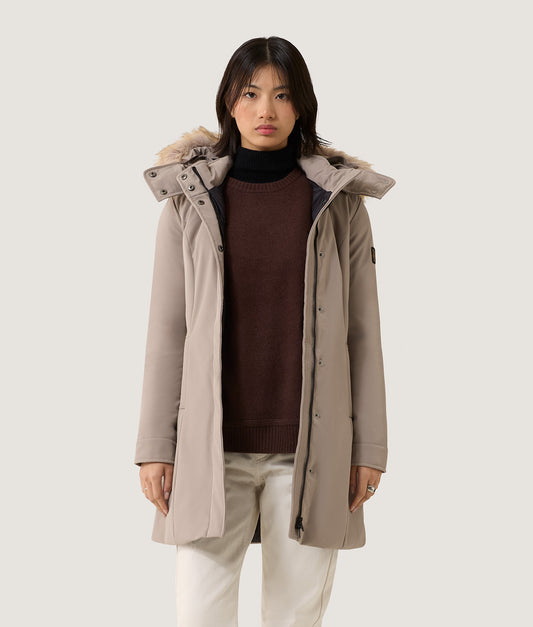 EVA ECO FUR JACKET MASTICE | RefrigiWear