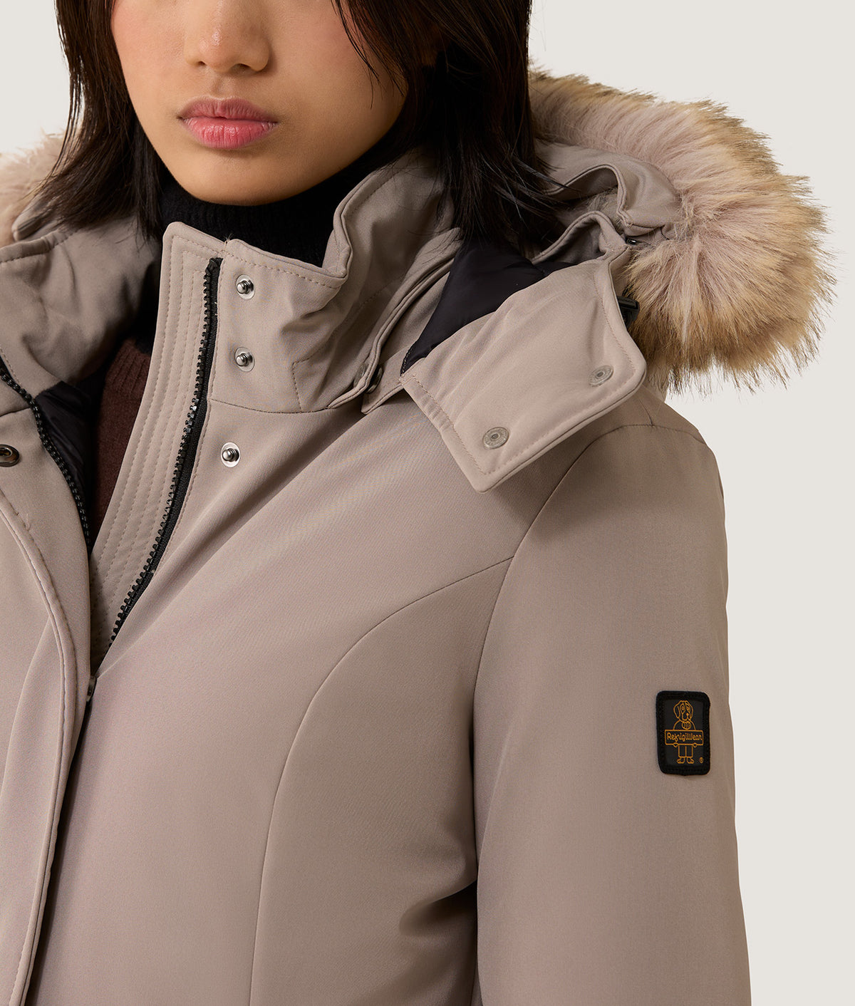 JACKETS EVA ECO FUR JACKET MASTICE | RefrigiWear